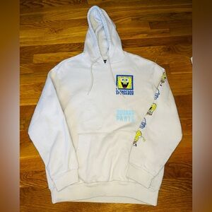 Nickelodeon SpongeBob SquarePants Graphic Hoodie – Cream / White – Size M
